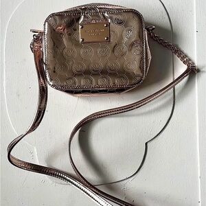 Michael Kors Metallic Tan Crossbody Bag